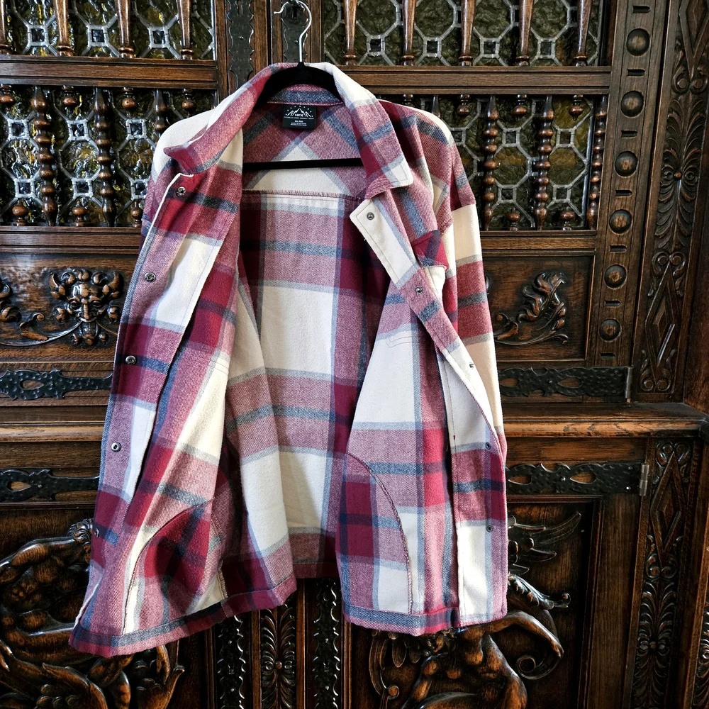 Plaid Button-Up Warm - Picture 6 of 7